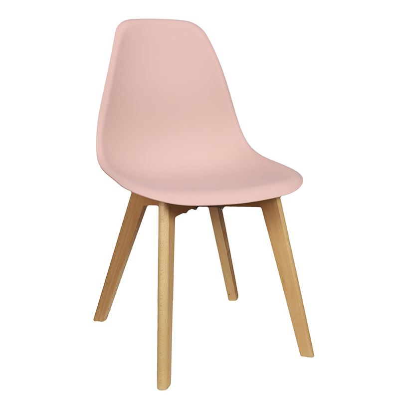 Chaise Scandinave Coque Rose Poudre Home Deco Factory