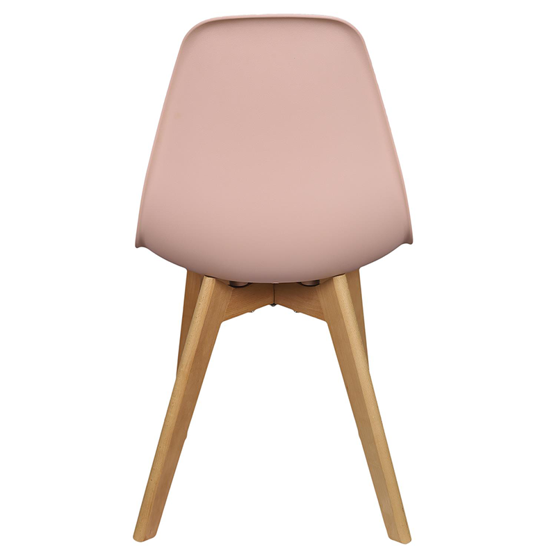 Chaise Scandinave Coque Rose Poudre Home Deco Factory