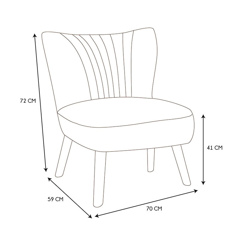 Fauteuil Bouclette Erika Blanc Home Deco Factory