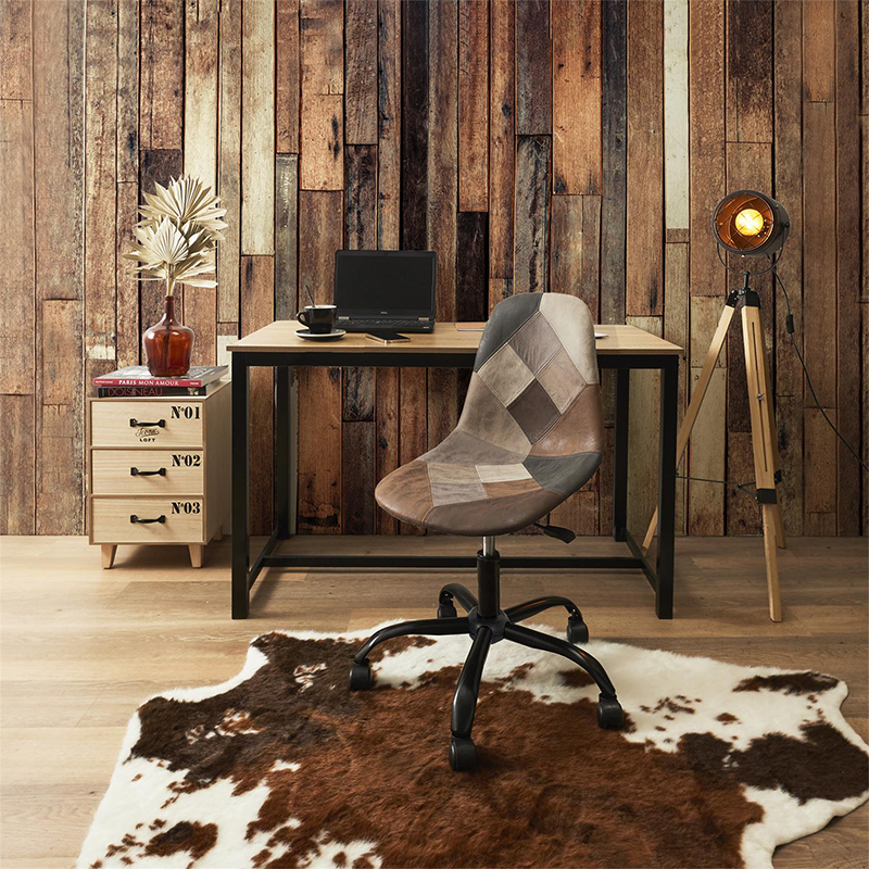 Chaise De Bureau Patchwork PU Home Deco Factory