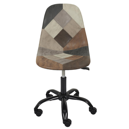Chaise De Bureau Patchwork PU Home Deco Factory