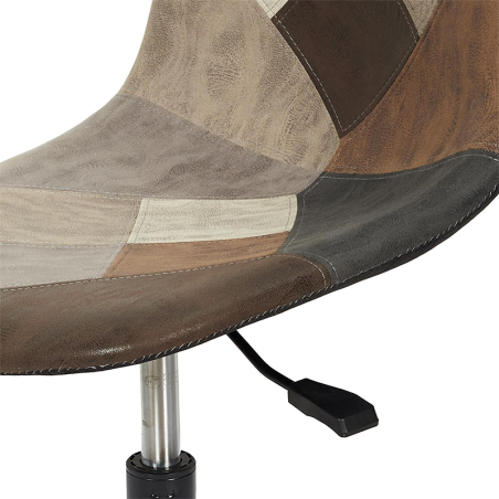 Chaise De Bureau Patchwork PU Home Deco Factory