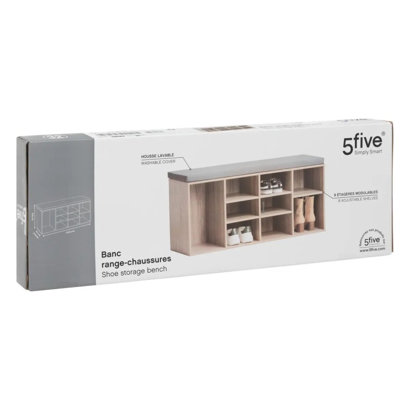 Range Chaussures Banc 8 Etagères Five