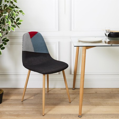 Lot De 2 Chaises First Patchwork Home Deco Factory