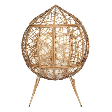 Fauteuil Oeuf Coussin Beige Home Deco Factory