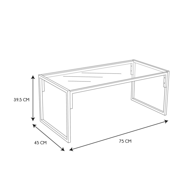 Salon de jardin Cagliari 4 pcs Blanc Home Deco Factory