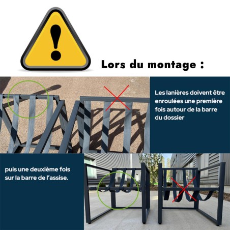 Salon de jardin Ajaccio Gris Home Deco Factory