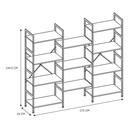Étagère Indus Bois et Métal Home Deco Factory