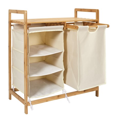 Rangement Etagère Et Panier Beige Home Deco Factory