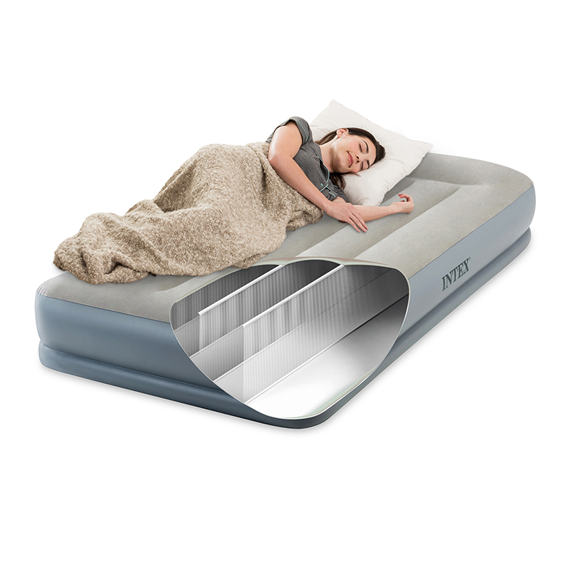 Matelas Gonflable Mid Rise 1 Place Eléctrique Fiber Tech Intex