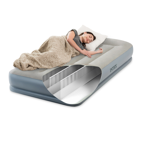 Matelas Gonflable Mid Rise 1 Place Eléctrique Fiber Tech Intex