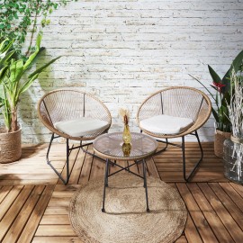 Salon De Jardin San Marco Beige Home Deco Factory 2
