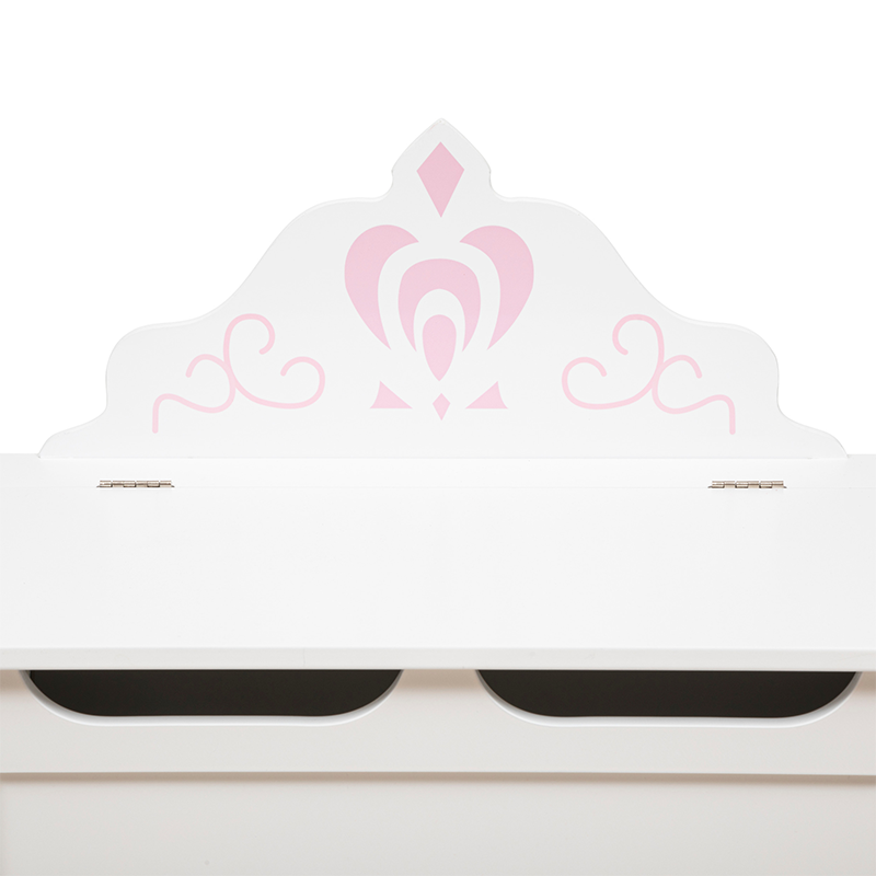 Coffre De Rangement Couronne Blanc Atmosphera For Kids