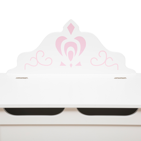 Coffre De Rangement Couronne Blanc Atmosphera For Kids