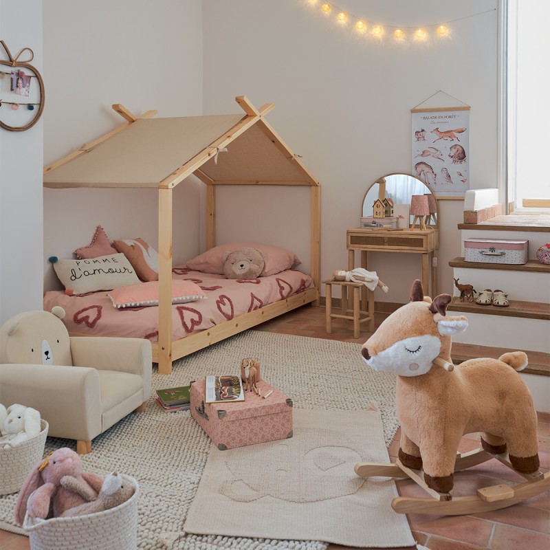 Lit Tente Nuage Magique Beige 90x190 cm - Laïba Kids