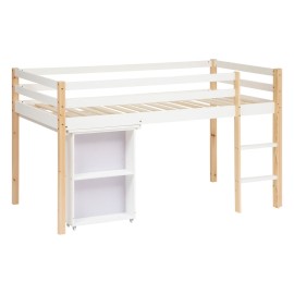 Lit Bureau Monde Enchanté Blanc 90x190 cm - Laïba Kids 2