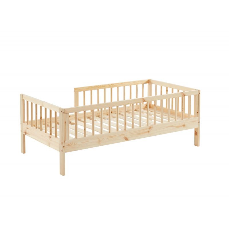 Lit Enfant Nid Douillet Pin Massif Beige 70x140 Laïba Kids