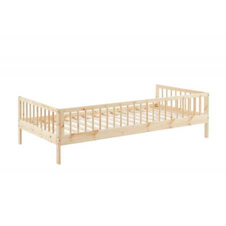 Lit Enfant Nid Douillet Pin Massif Beige 90x190 Laïba Kids