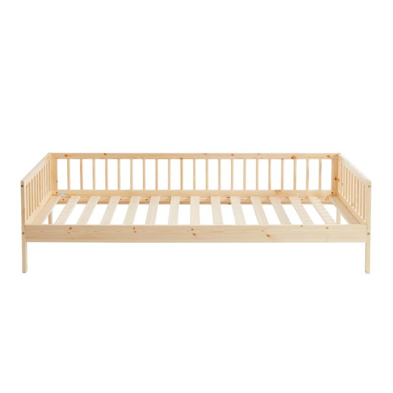 Lit Enfant Nid Douillet Pin Massif Beige 90x190 Laïba Kids