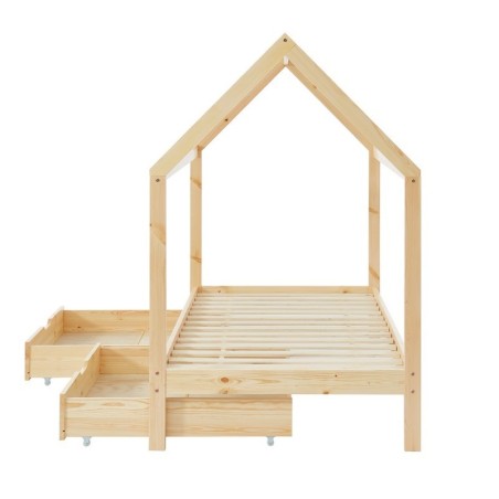 Lit Cabane Avec Tiroirs Petit Paradis Naturel 90x190 Laïba Kids