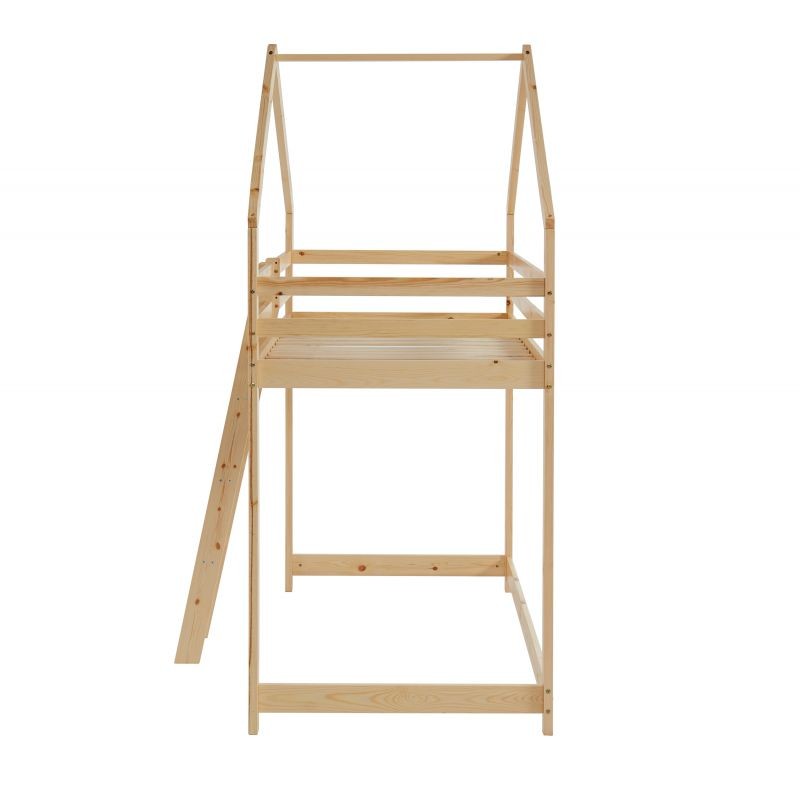 Lit Cabane Mezzanine Jardin Des Petits Dormeurs Beige 90x190 Laïba Kids
