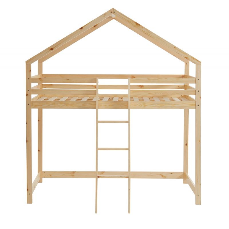 Lit Cabane Mezzanine Jardin Des Petits Dormeurs Beige 90x190 Laïba Kids