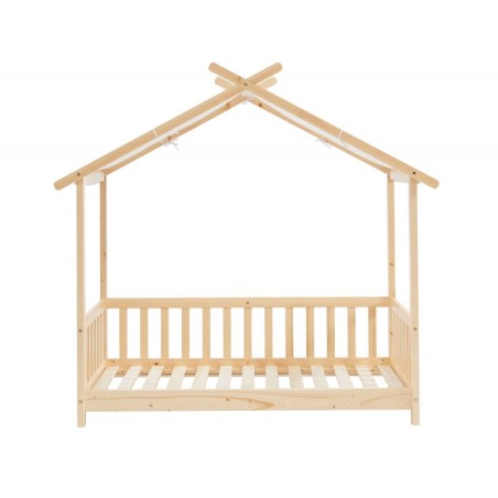 Lit Enfant Tente Des Étoiles Beige 70x140 Sommier Inclus - Laïba Kids