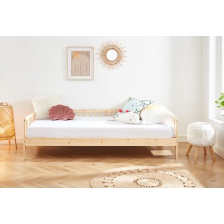 Ensemble Lit Nid Douillet 90x190 + Matelas enfant Lune 90x190 - Laïba Kids