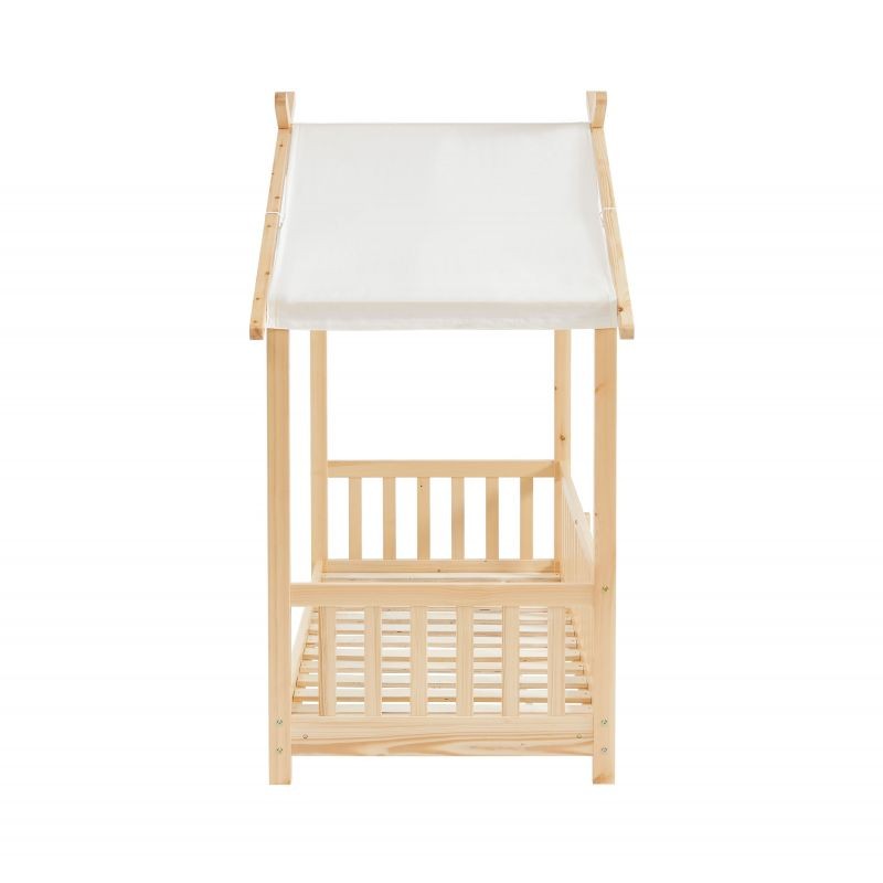 Lit Enfant Tente Des Étoiles Beige 70x140 Sommier Inclus - Laïba Kids