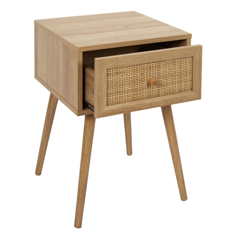 Chevet Bali 1 Tiroir Beige Home Deco Factory