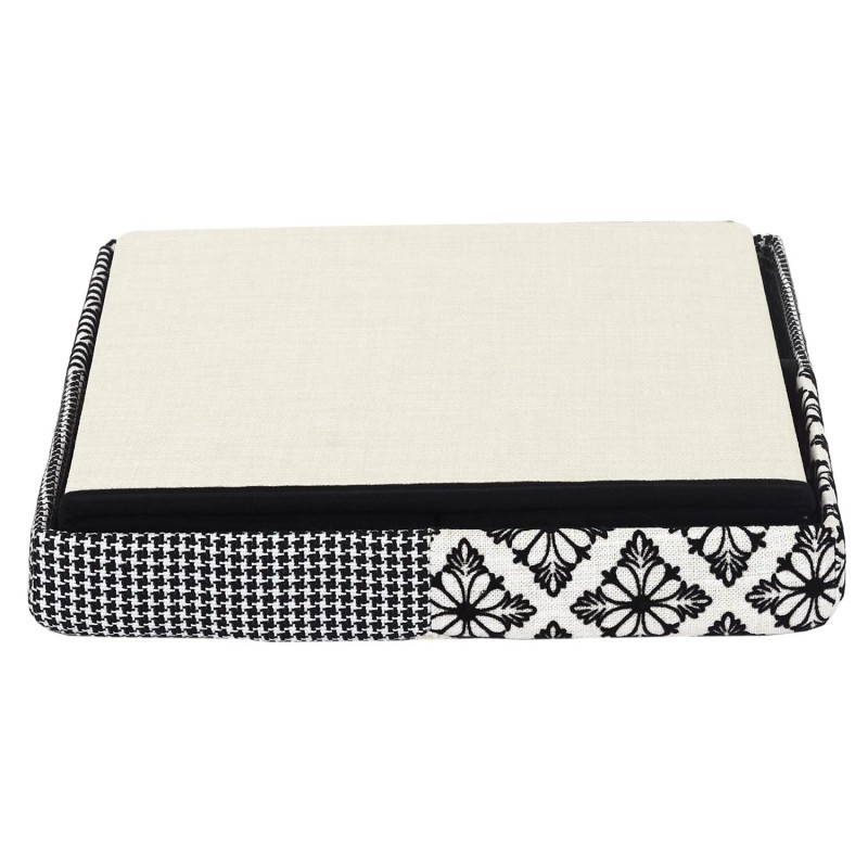 Coffre Pouf Pliable Patchwork Gris Home Deco Factory