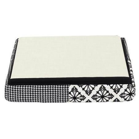 Coffre Pouf Pliable Patchwork Gris Home Deco Factory