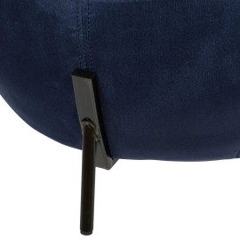 Pouf En Velours Calabaza Bleu Atmosphera 2