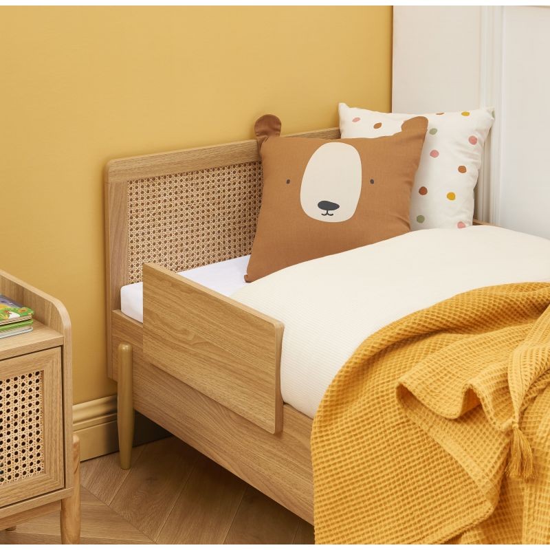 Lit Enfant Refuge Magique Cannage Rotin Beige 70x140 - Laïba Kids