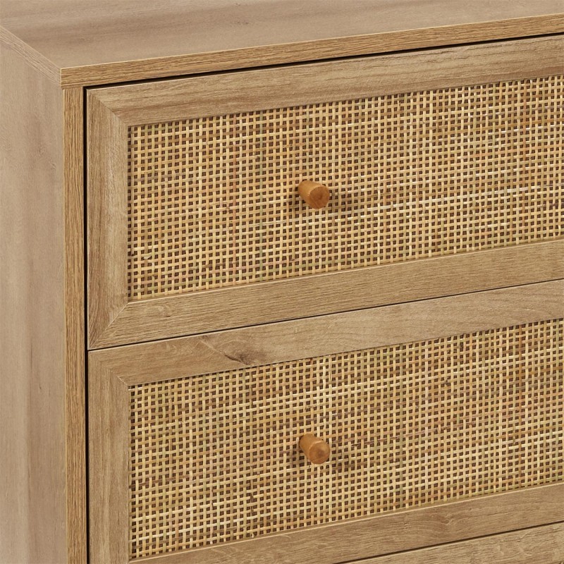 Commode 3 Tiroirs Bali Beige Home Deco Factory