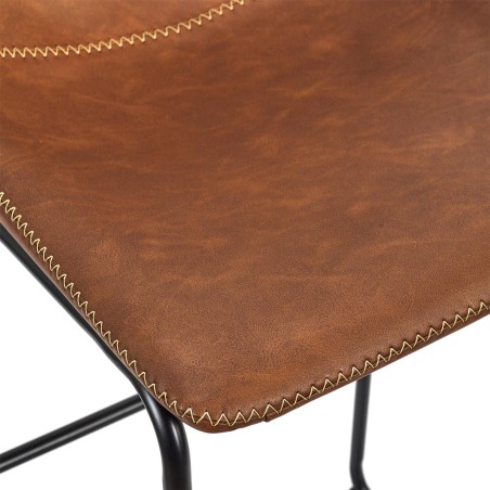 Lot De 2 Tabourets De Bar Indus Marron Home Deco Factory