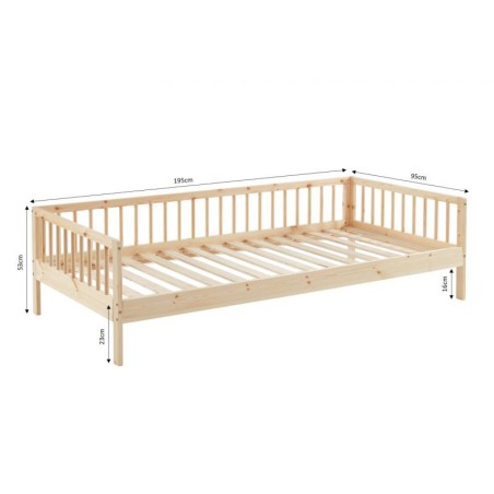 Ensemble Lit Nid Douillet 90x190 + Matelas enfant Lune 90x190 - Laïba Kids