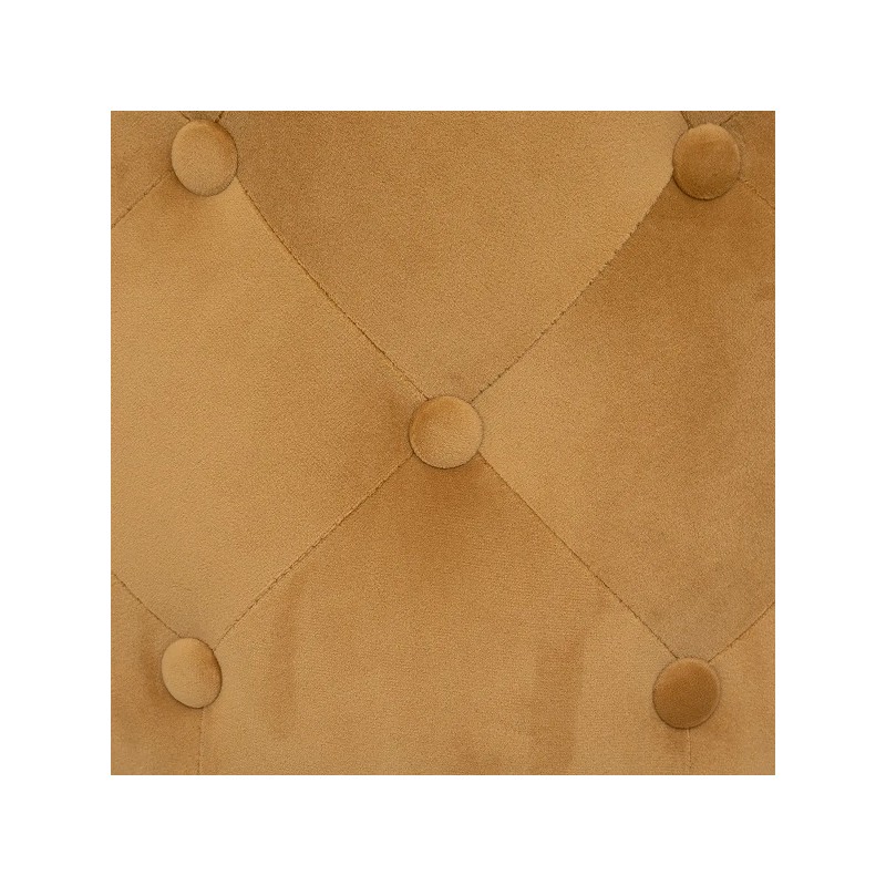 Pouf Velours Adriana Ocre Atmosphera