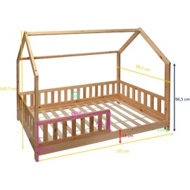 Ensemble Lit Bosco 90x190 Avec Matelas 90x190 2