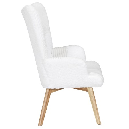 Fauteuil Helsinki Patchwork Blanc Home Deco Factory