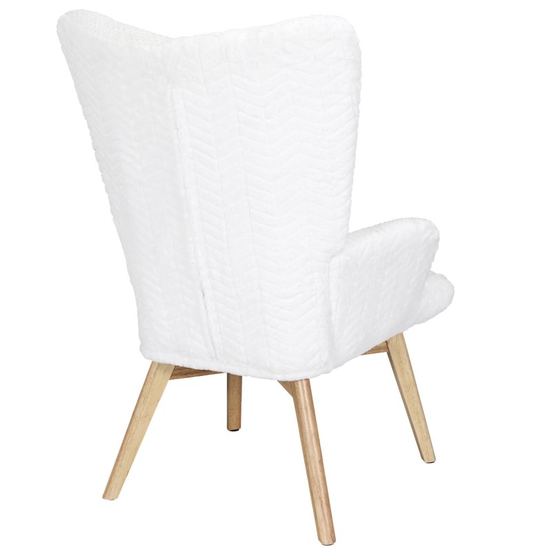 Fauteuil Helsinki Patchwork Blanc Home Deco Factory