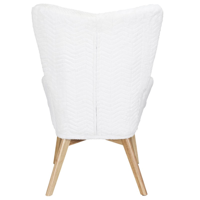 Fauteuil Helsinki Patchwork Blanc Home Deco Factory