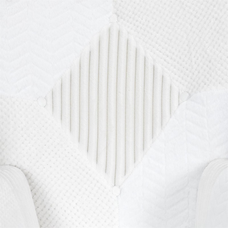 Fauteuil Helsinki Patchwork Blanc Home Deco Factory