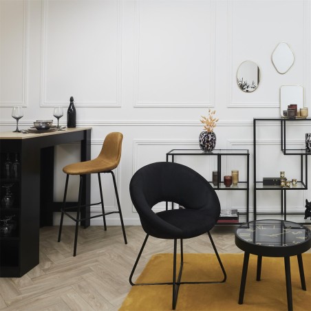 Chaise De Bar Giulia Jaune Home Deco Factory