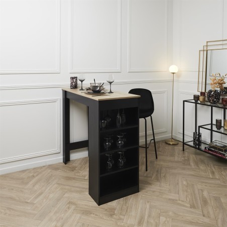 Chaise De Bar Giulia Noir Home Deco Factory