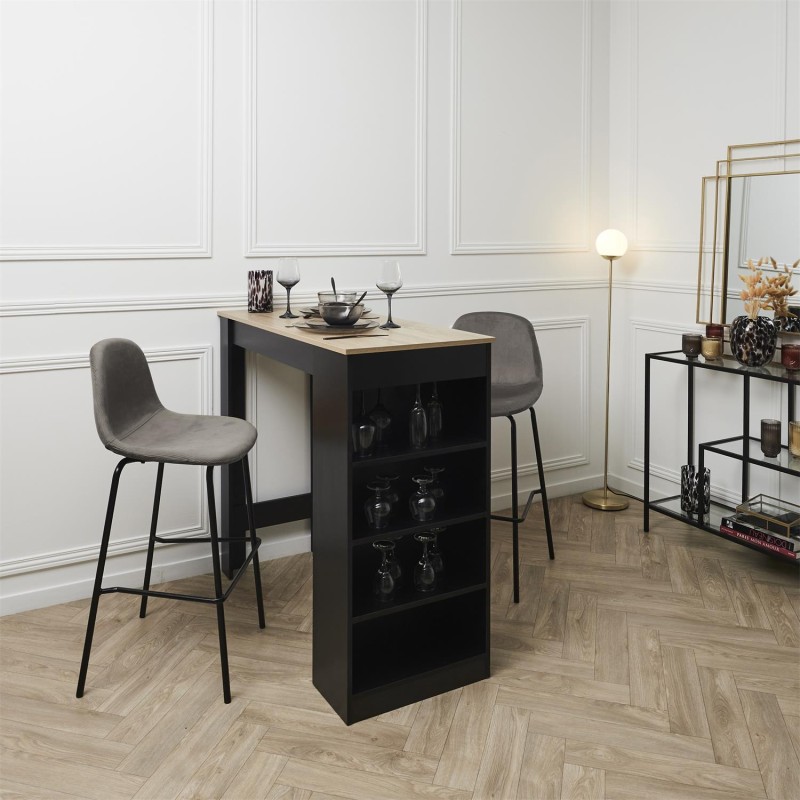 Chaise De Bar Giulia Gris Home Deco Factory