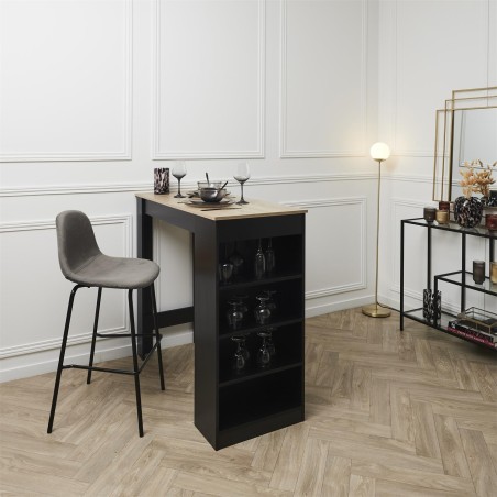 Chaise De Bar Giulia Gris Home Deco Factory