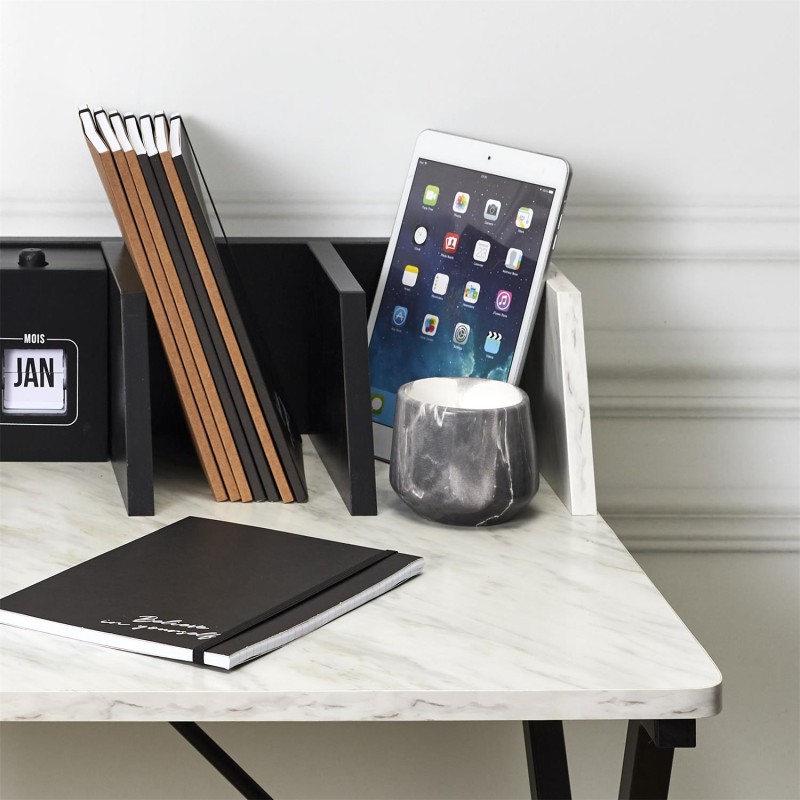 Bureau Brice Imitation Marbre Noir Home Deco Factory