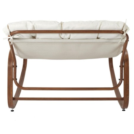 Fauteuil à bascule Miami imitation bois Home Deco Factory