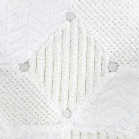 Fauteuil Scandinave Patchwork Blanc